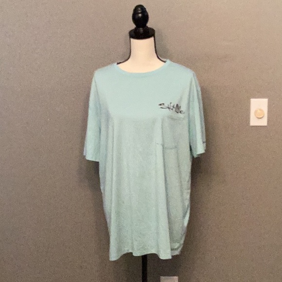 Salt Life Men’s XLG Blue Short Sleeve Tee EUC - Picture 1 of 8